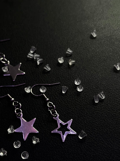 Mismatch Star Hook Earrings