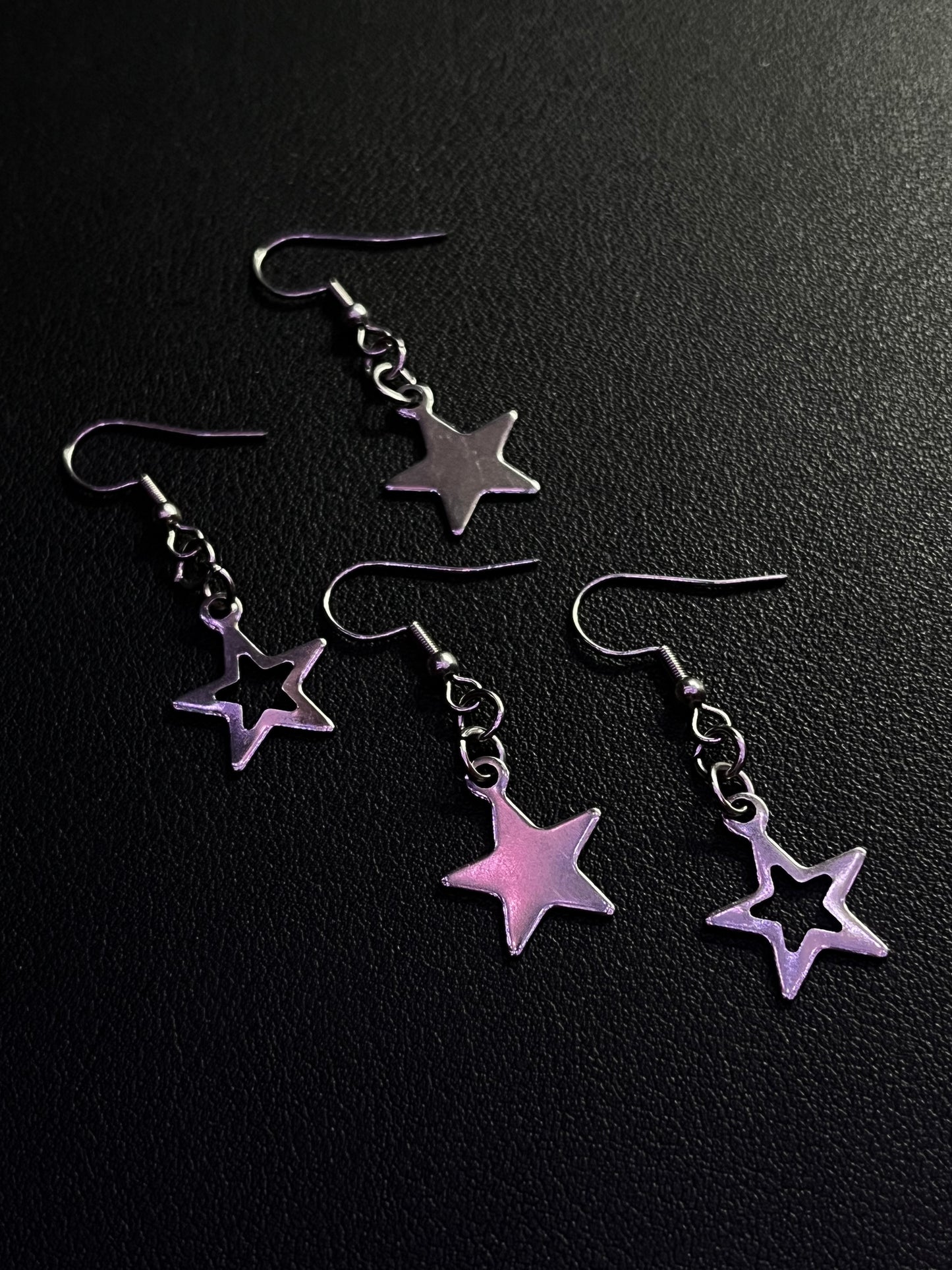 Mismatch Star Hook Earrings