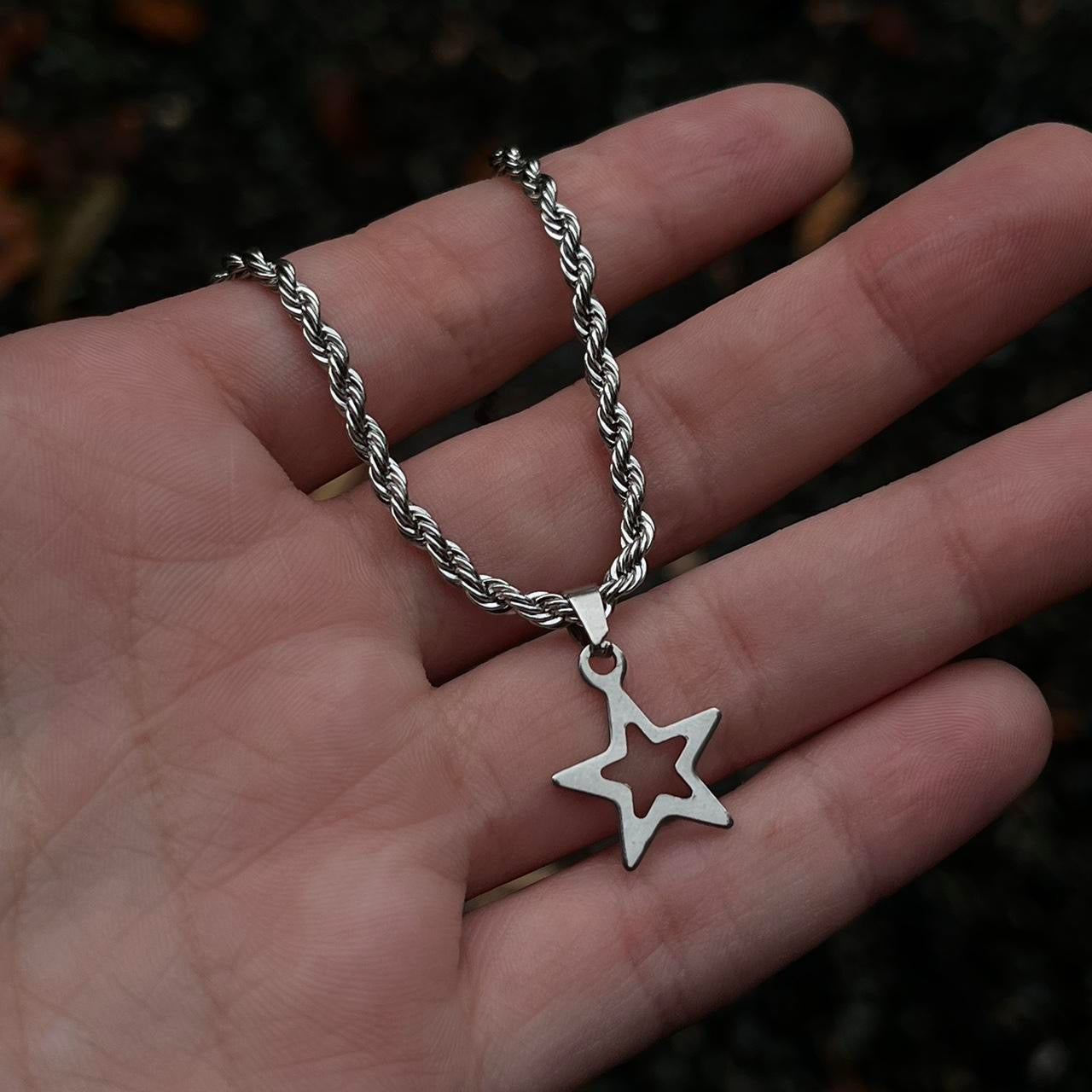 Rope Chain Star Necklace