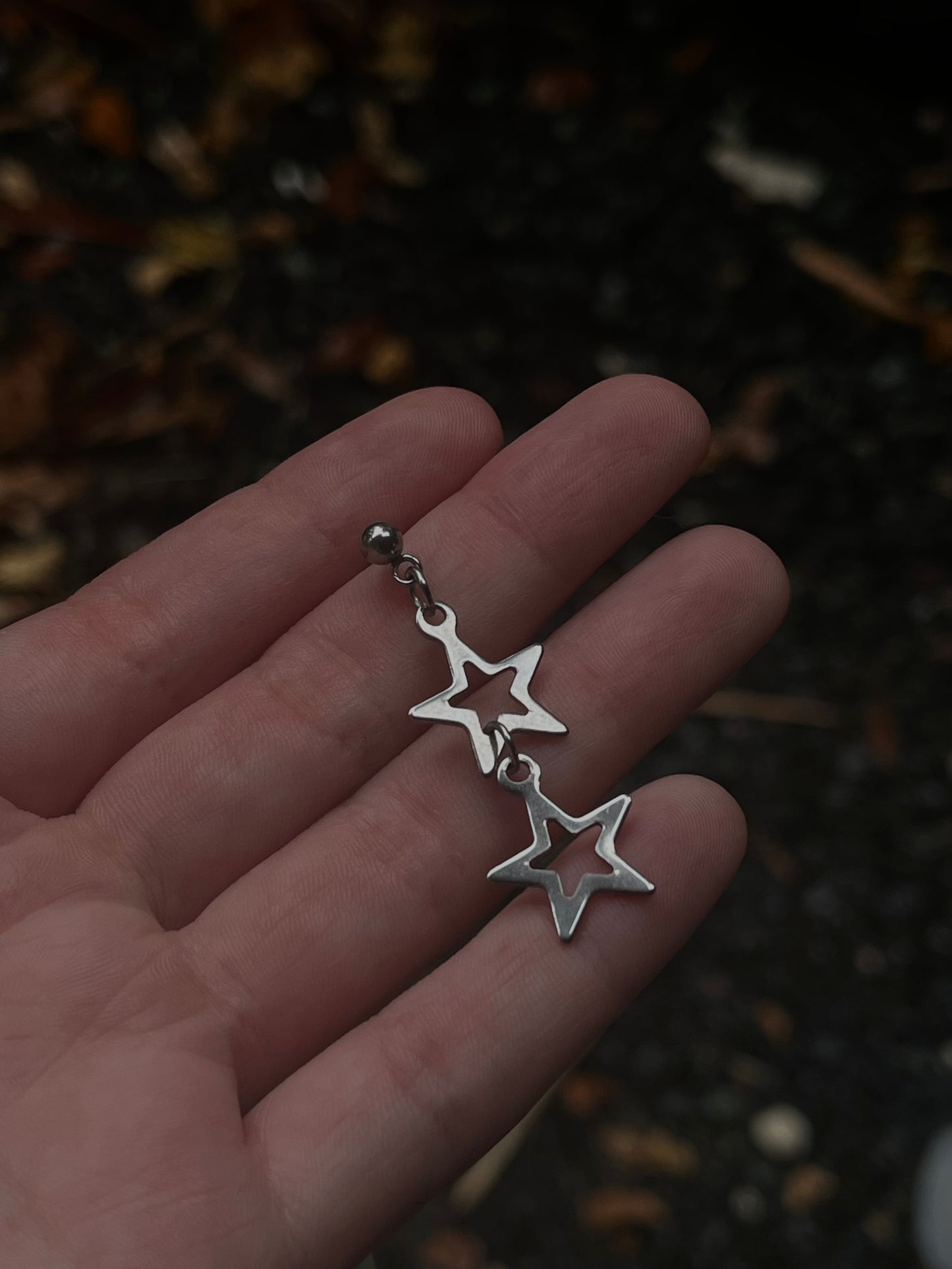 Double Star Stud Earrings