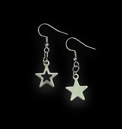 Mismatch Star Hook Earrings