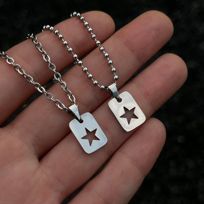 Squared Star Necklace