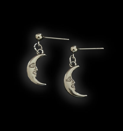 Moon Stud Earrings