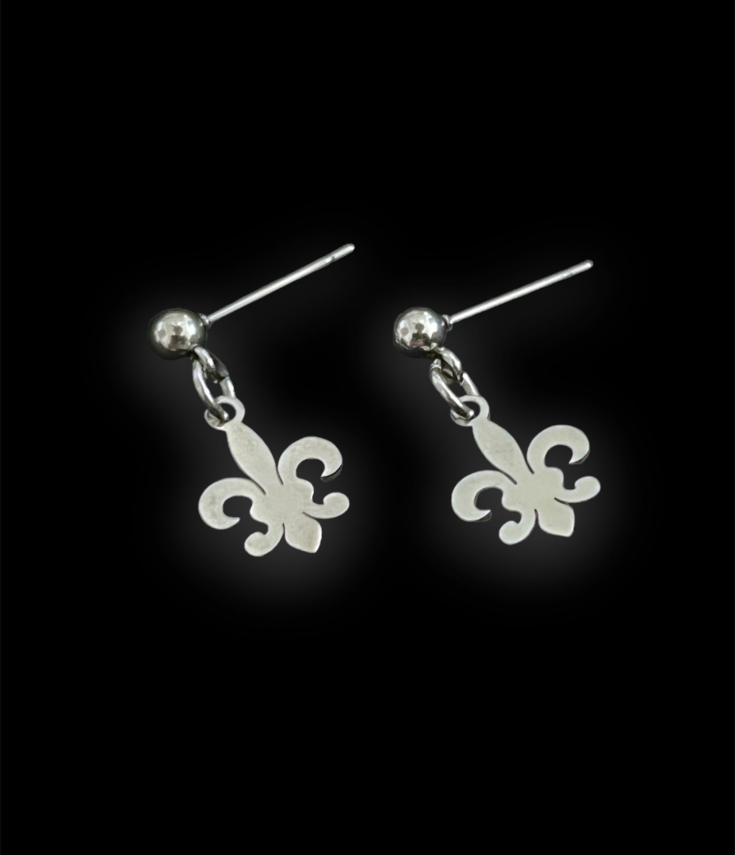 Fleur De Lis Stud Earrings