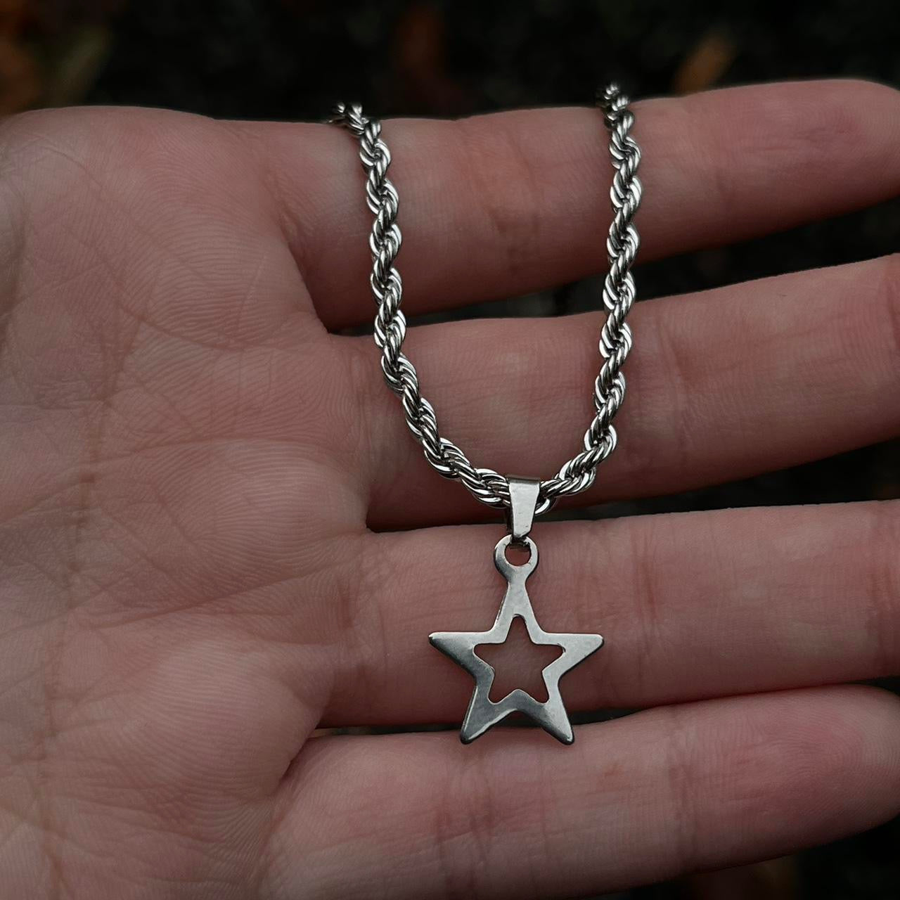 Rope Chain Star Necklace