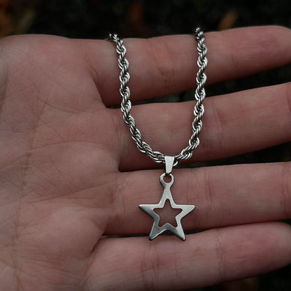 Rope Chain Star Necklace