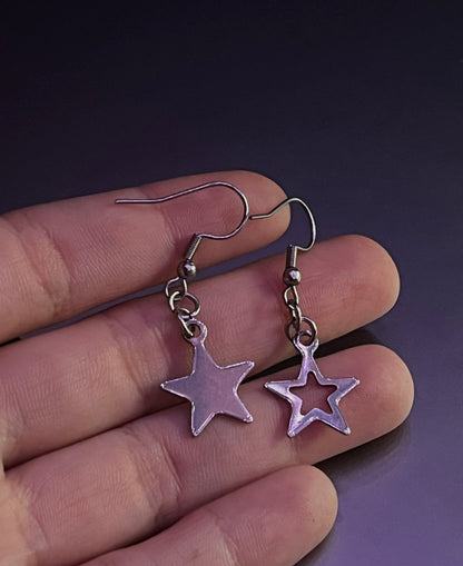 Mismatch Star Hook Earrings