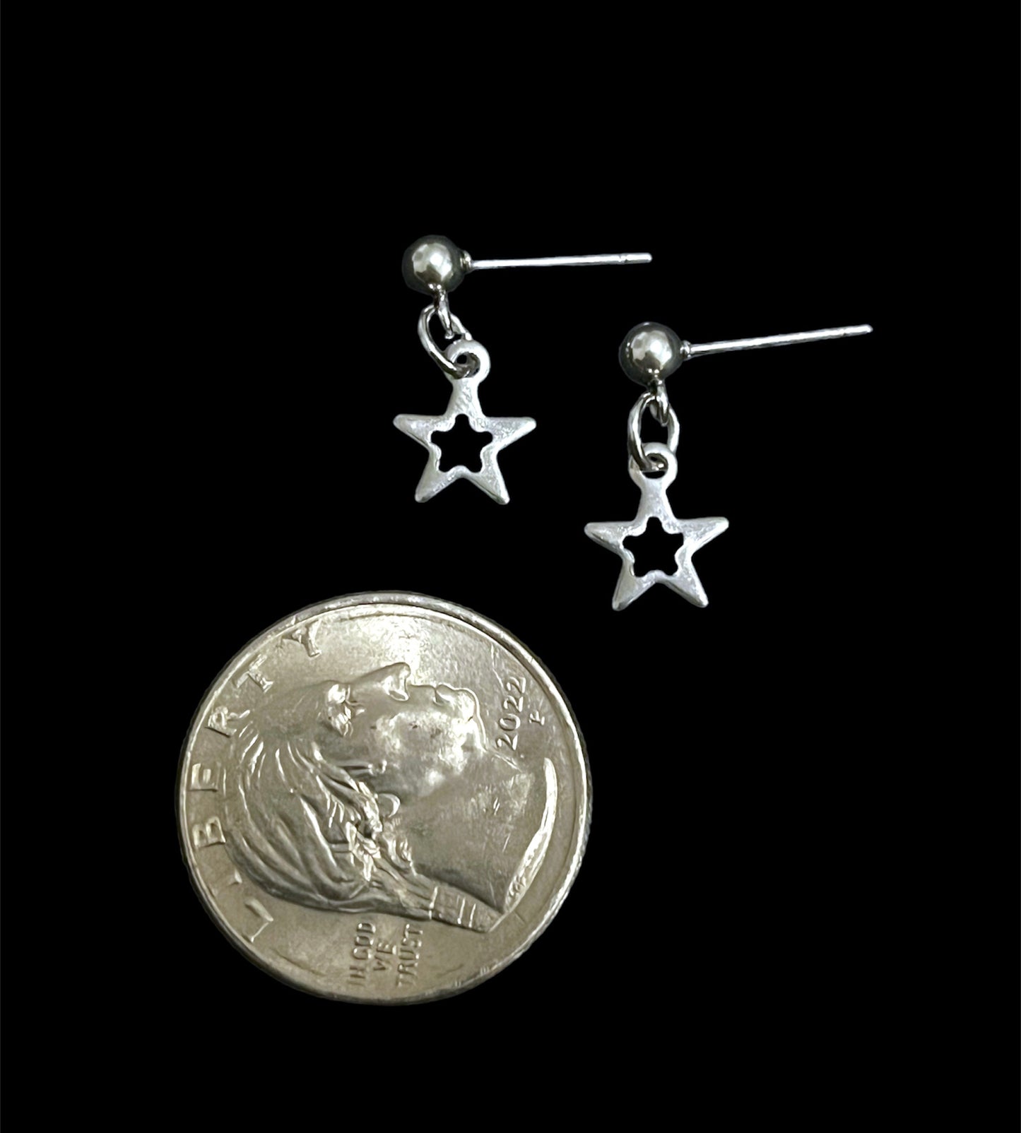 Mini Dangle Star Stud Earring