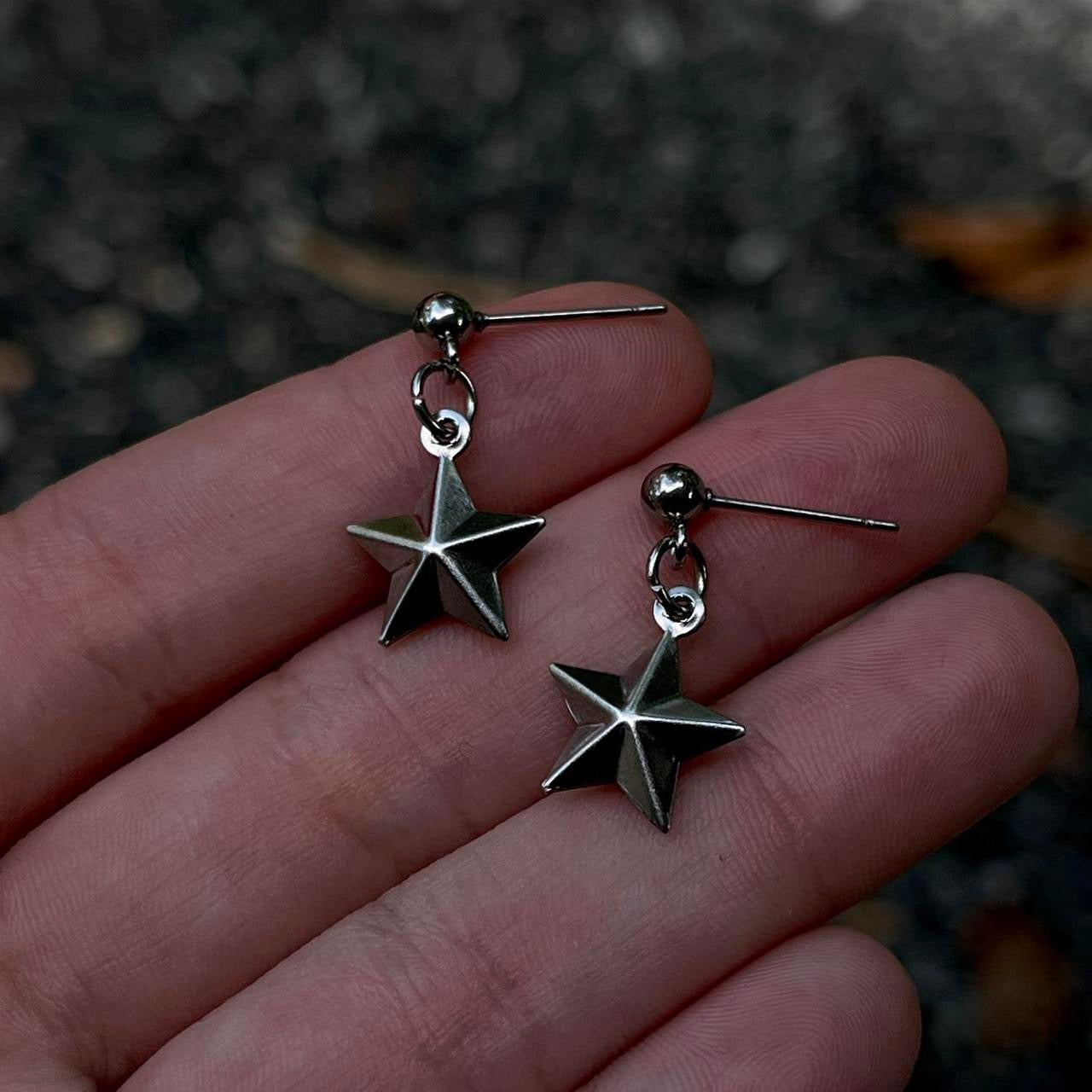 3D Stars Stud Earring