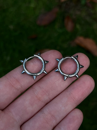 Spikey Hoop Earrings