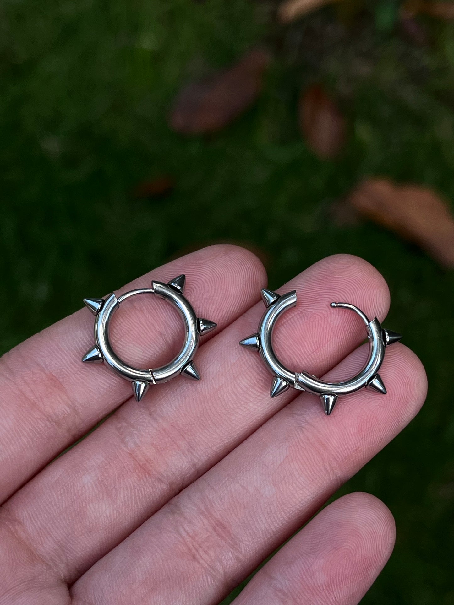 Spikey Hoop Earrings