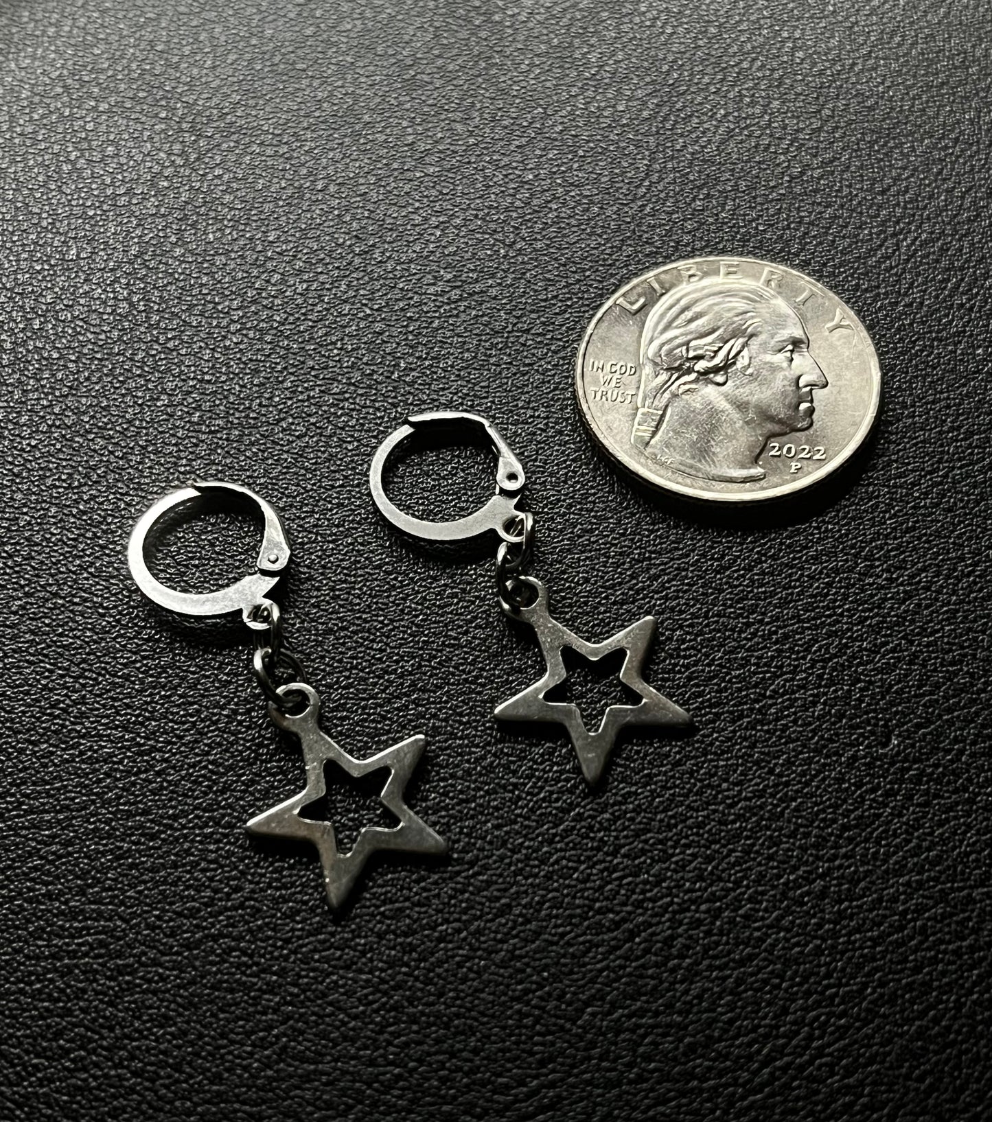 Cutout Star Hoops