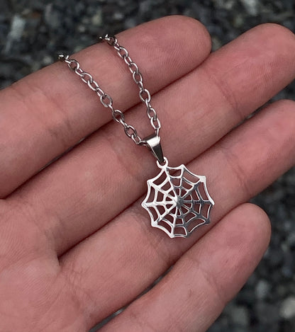 Spider Web Necklace