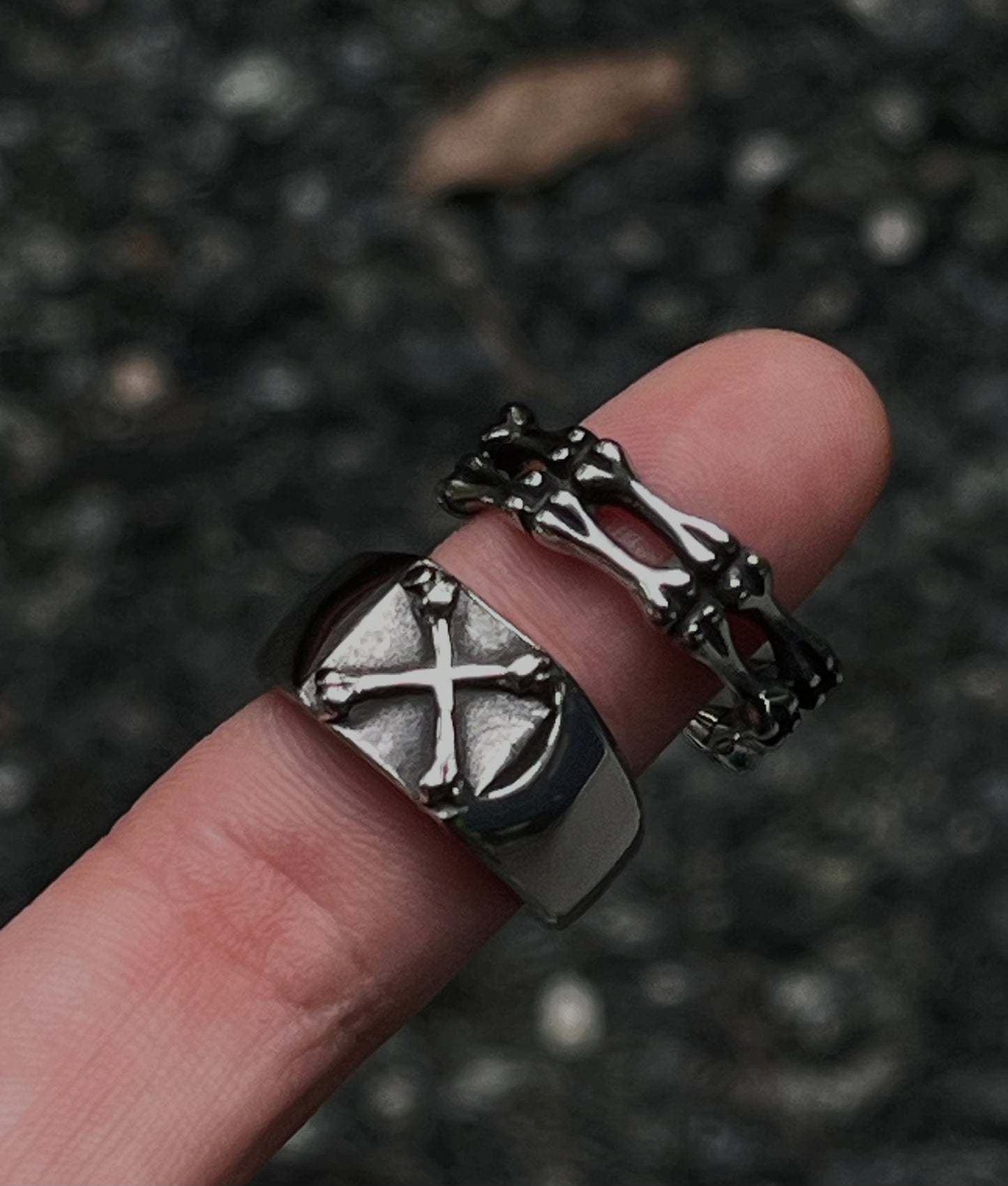 Crossed Bone Ring