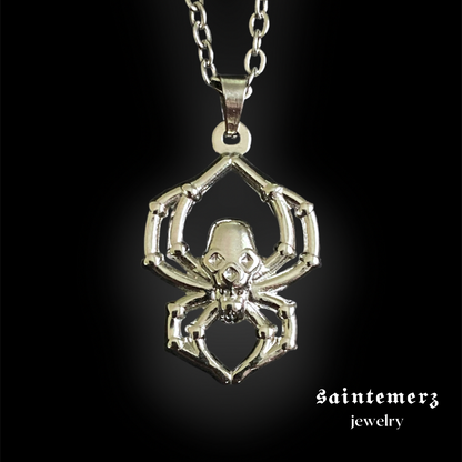 Skull Spider Necklace