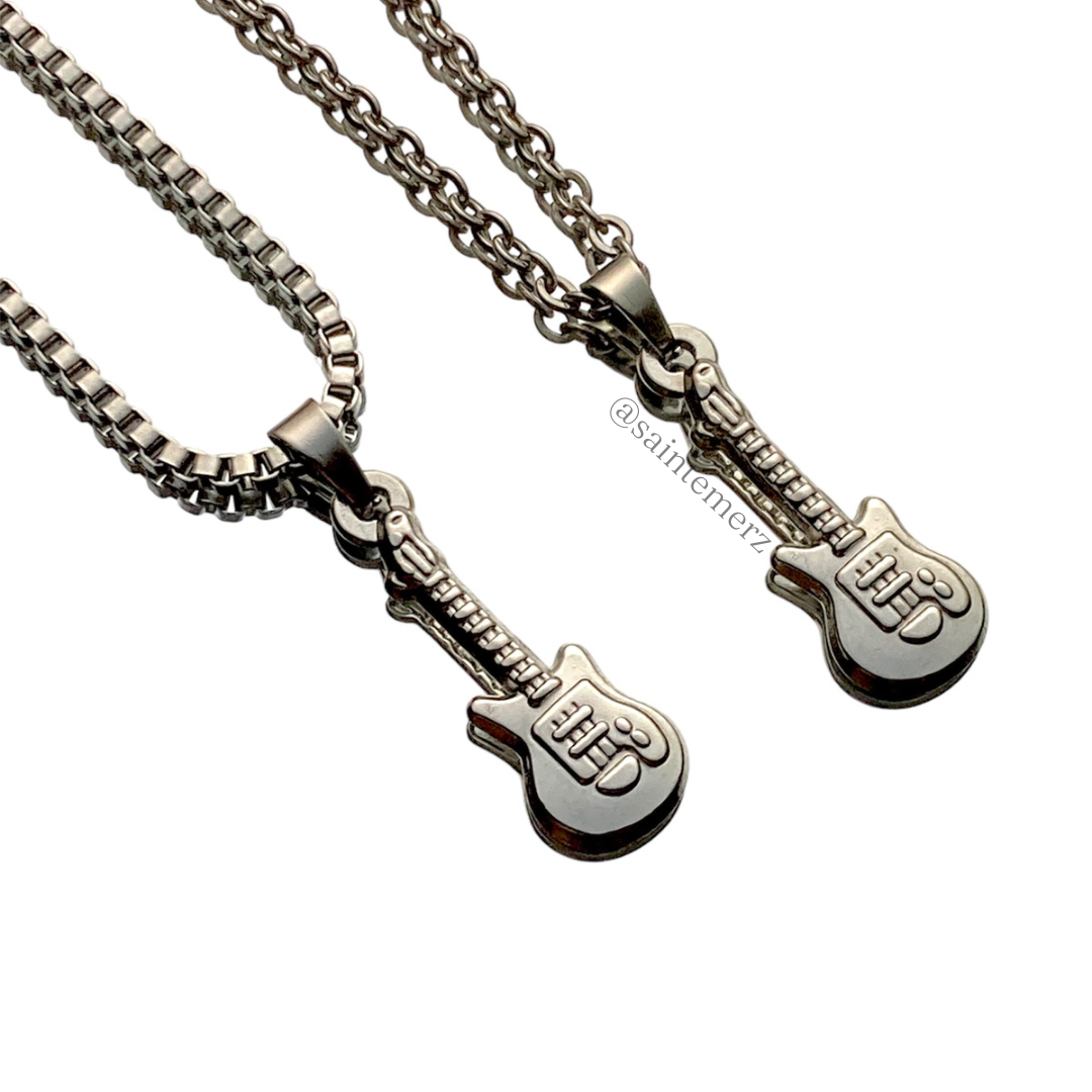 Minimalist Guitar Necklace