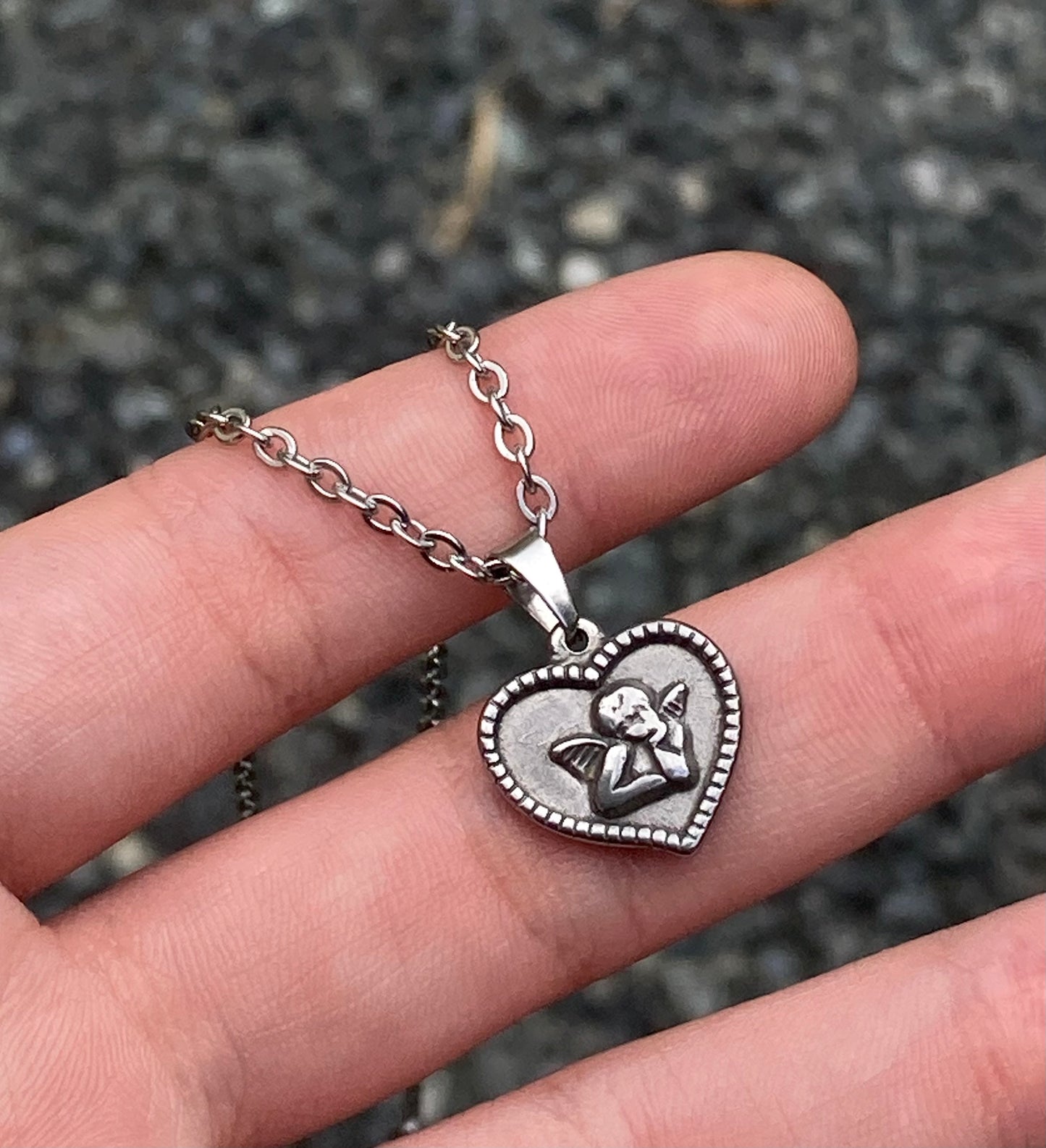 Hearted Angel Necklace