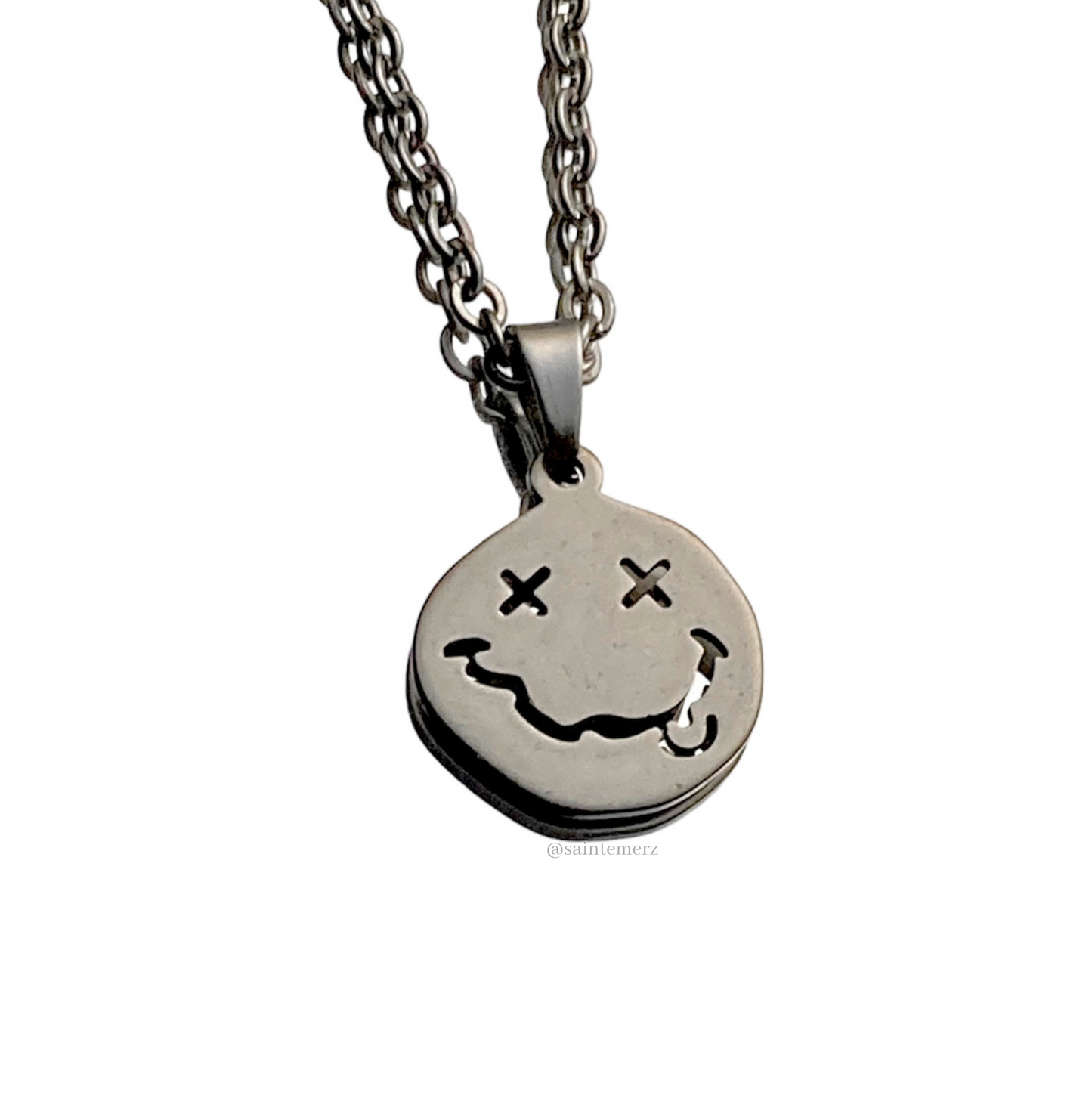 Melty Smiley Face Necklace